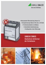 SINEAX DM5S - Camille Bauer AG