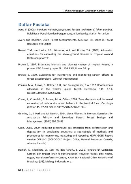 Tehnik Pendugaan Cadangan Karbon Hutan.pdf - FORCLIME