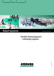 Prospekt: Robot-Systeme - Arburg