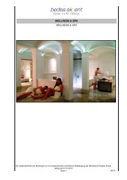 Wellness & Spa (PDF, 3.9 MB) - Bedea Berkenhoff & Drebes GmbH