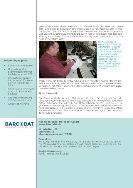 ERP-Komplettlösung optimiert Prozesse bei Barcodat (pdf, 2.660 KB)
