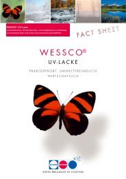 WESSCO ® UV-Lacke.pdf - Schmid Rhyner AG