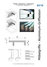 Aluminium Griffleisten 2012 - BFB GmbH