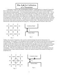 Lab 1 Calibration of a Thermistor