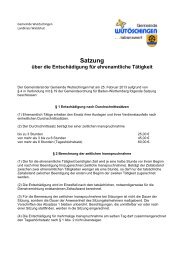Satzung - Gemeinde Wutöschingen