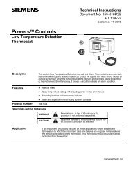 Powers Controls - Siemens Building Technologies