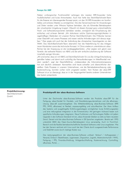 Anwenderbericht - ABAS Software AG