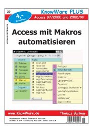 Access mit Makros automatisieren - HomePages für Einsteiger ...