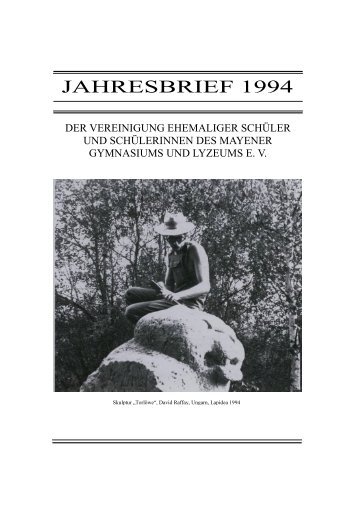JAHRESBRIEF 1994 - Lassau.com