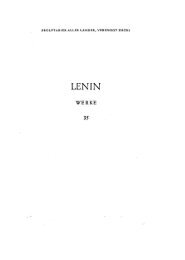 Lenin Werke Band 35 - Red Channel