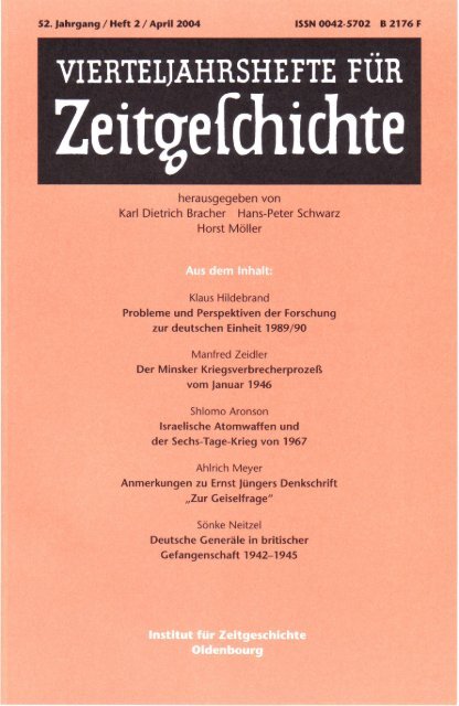 Heft 2 - Institut für Zeitgeschichte