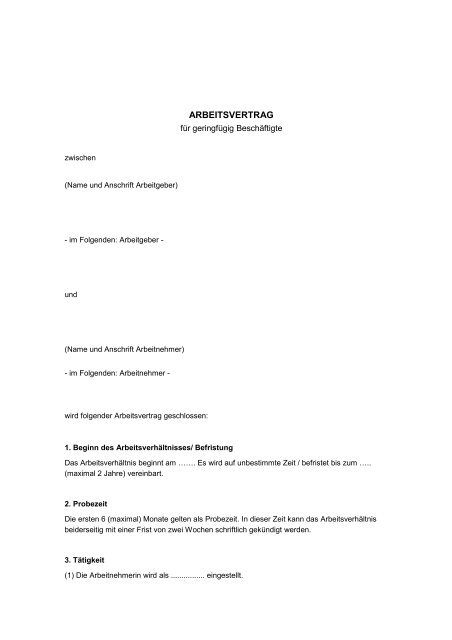 Arbeitsvertrag Mayr Kanzlei Für Arbeitsrecht
