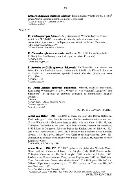 Liste der Bischöfe und Domherren des Bistums Chur - Burgenverein ...