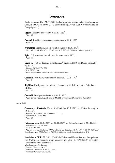 Liste der Bischöfe und Domherren des Bistums Chur - Burgenverein ...