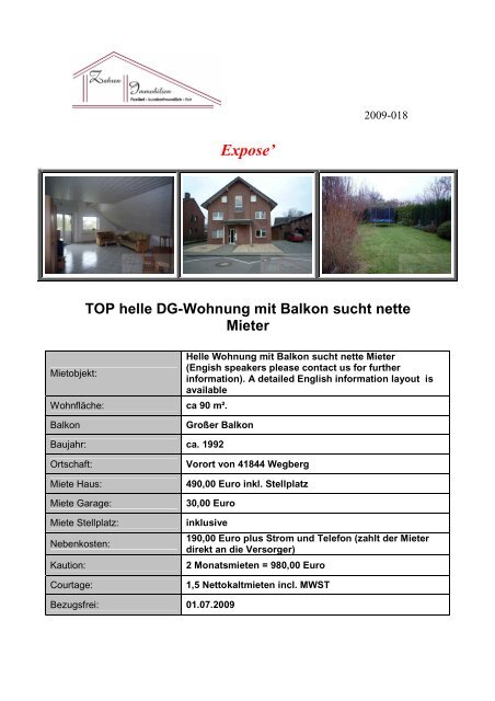 Expose PDF DG Wohnung 2009-019 - Zahren Immobilien