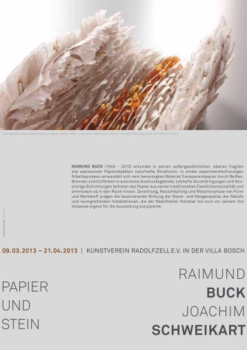 raimund buck joachim schweikart papier und stein - Radolfzell