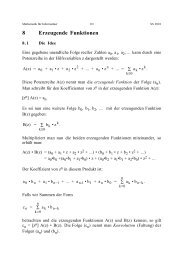 8 Erzeugende Funktionen - S-Inf