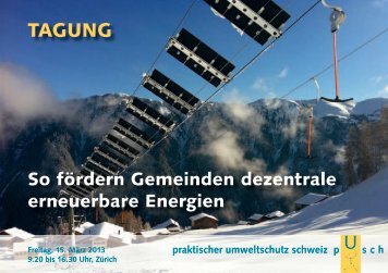 Pusch-Tagung - Cleantech Switzerland