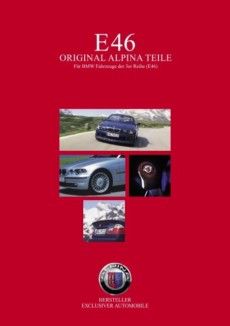 ORIGINAL ALPINA TEILE - KLINIKA BMW