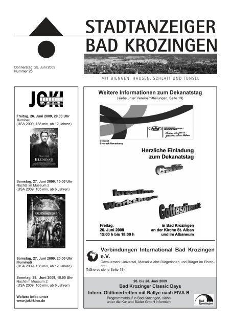 STADTANZEIGER BAD KROZINGEN - Gemeinde Bad Krozingen