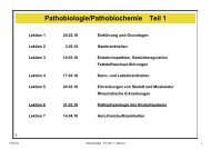 Pathobiologie/Pathobiochemie Teil 1 - Alex Eberle
