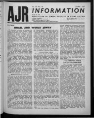 INFORMATION - The Association of Jewish Refugees