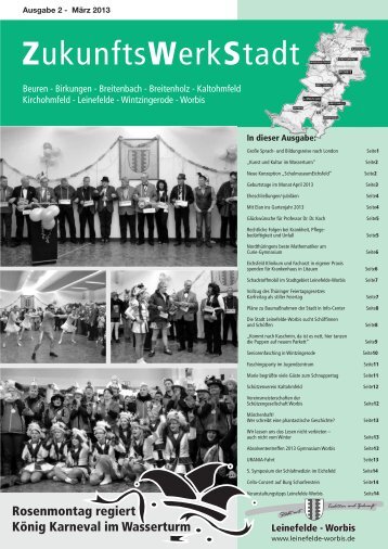 ZukunftsWerkStadt Ausgabe März 2013 - Stadt Leinefelde Worbis