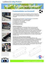 KLP Fundamentbalken - Lankhorst Recycling