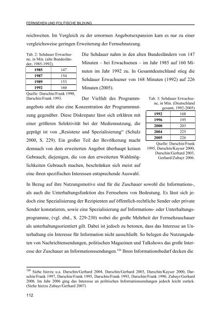 Die politische Talkshow - ein Medium politischer Bildung?