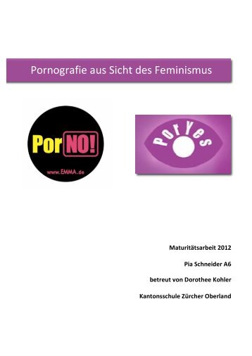 Pornografie aus Sicht des Feminismus - Frauenzentrale