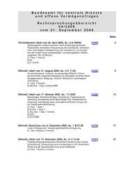 Rechtsprechungsübersicht 04/2006 - Bundesamt für zentrale ...