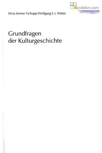 Grundfragen der Kulturgeschichte