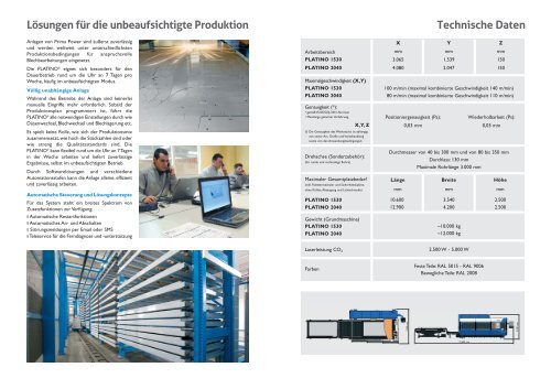 Broschüre Platino CO2 - Prima Power