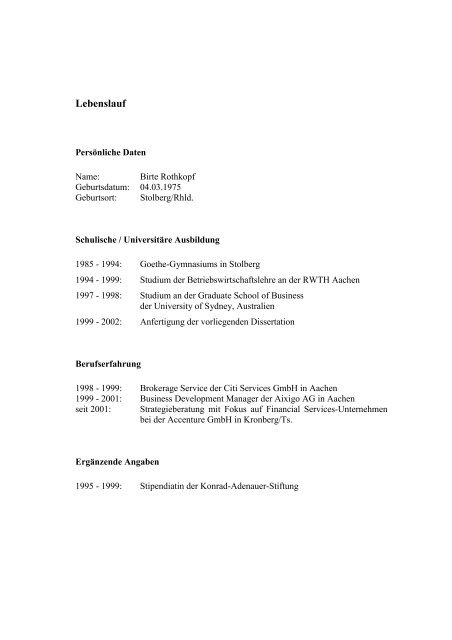 Thesis - RWTH Aachen University