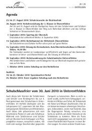 sw Agenda Schulschlussfeier vom 30. Juni 2010 ... - Schule Entfelden