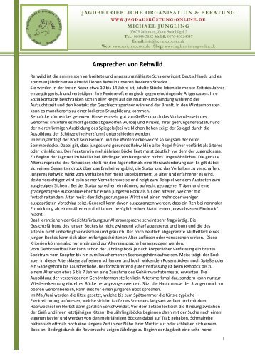 Ansprechen von Rehwild (PDF) - Revierexperten.de