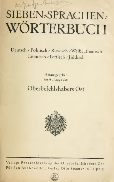 Sieben-Sprachen-Wörterbuch : Deutsch, Polnisch ... - wikimedia.org