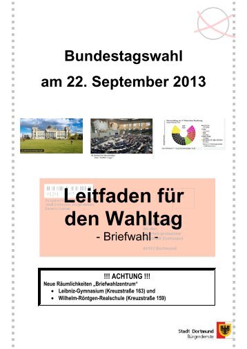 Leitfaden für Wahlhelfer bei der Briefwahl - Stadt Dortmund