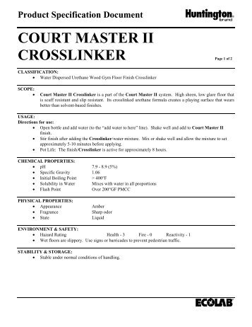 COURT MASTER II CROSSLINKER