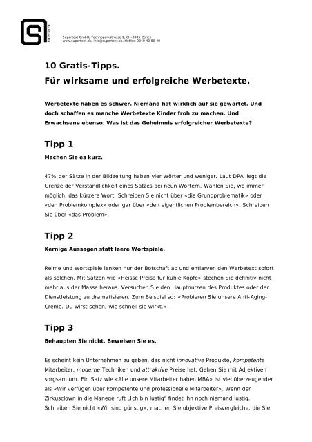 PDF mit Tipps laden