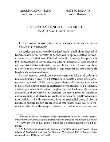 la confraternita della morte - accademia di scienze lettere e belle arti ...