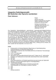 Integrative Gedichtgrammatik - Verlag Empirische Pädagogik