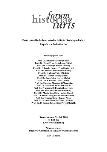 Ralf Mehr, Societas und universitas. Römischrecht - Erste ...