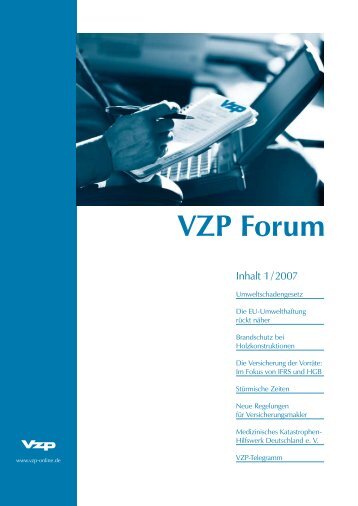 VZP Ausgabe Nr. 1 / 2007