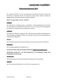 Flohmarktreglement 2013 - Gemeinde Sissach
