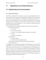 11. Applikationen und Probenentnahmen 11.1 ... - AG Wolfrum