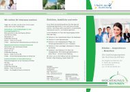 Unser Flyer - Hochtaunus-Kliniken