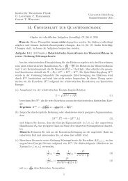 14 - Institut für Theoretische Physik der Universität