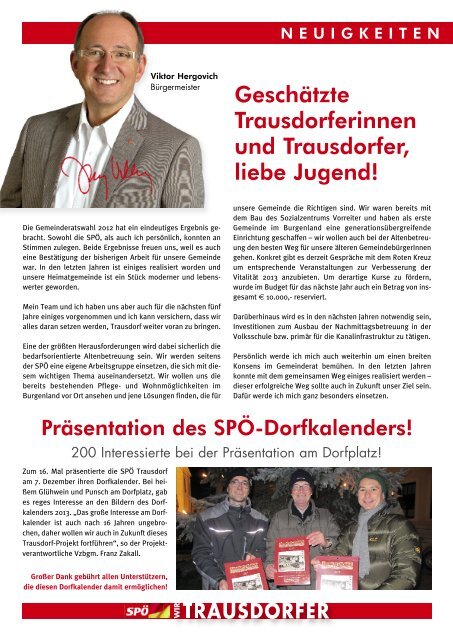 Wir Trausdorfer - bei der SPÖ Trausdorf
