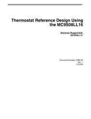 Thermostat Reference Design Using the MC9S08LL16 - Freescale ...